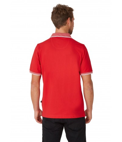 HJ 081/373 Koszulka polo czerwona duże rozmiary