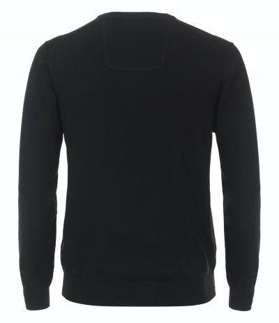 CASA 4430/800 Sweter męski czarny duże rozmiary