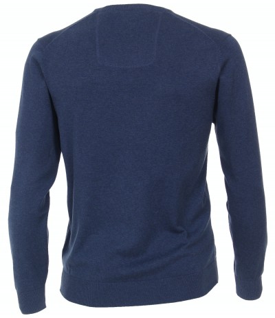 CASA 4430/144 Sweter męski cimny niebieski duże rozmiary